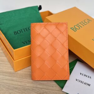 보테가 (징) 중편格 카드 지갑 오렌지 592619