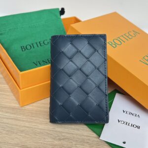 보테가 (징) 중편格 카드 지갑 블루 592619