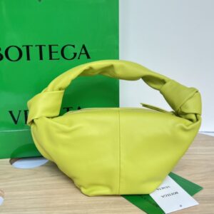 보테가 (징) 미니백 마카롱 색상 소가죽 핸드백 연두 629635