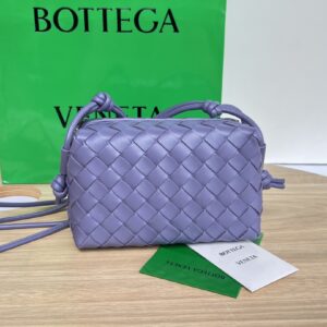 보테가 (징) 업그레이드 버전 더블 지퍼 편직 사각백 퍼플680254