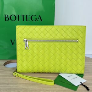 보테가 (징) 클래식 편직 손가방 라임 693675