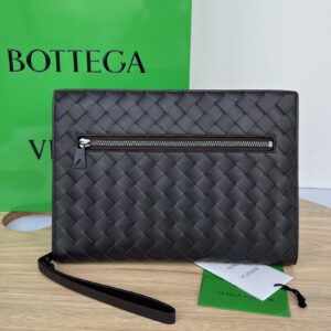 보테가 (징) 클래식 편직 손가방 블랙 693675