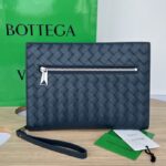 보테가 (징) 클래식 편직 손가방 블랙 693675