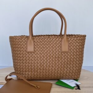 보테가 (징) 카바트 미니 쇼핑백 브라운 608810