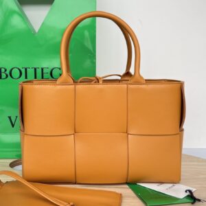 보테가 (징) 미니 토트 오렌지 소가죽 652867