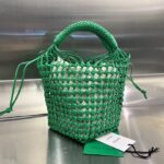 보테가 (징) 카발리노 손잡이백 로맨틱한 프렌치 위빙 양가죽 그린 709612