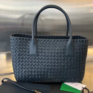 보테가 (징) 카바트 미니 블랙 위빙 가방 608810