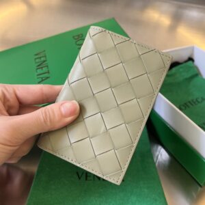 보테가 (징) 중편格 카드 지갑 소가죽 그린 592619