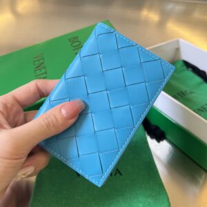 보테가 (징) 중편格 카드 지갑 블루 592619