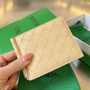 보테가 (징) 새틴 카드 지갑 아이보리 592626