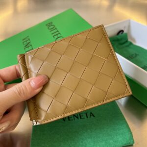 보테가 (징) 브레이드 카드 지갑 베이지 592626