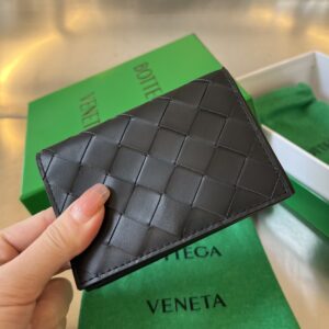 보테가 (징) 명함지갑 소가죽 블랙 605720