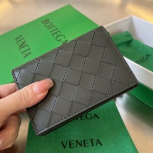 보테가 (징) 명함지갑 수입 소가죽 그레이 605720