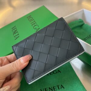 보테가 (징) 명함지갑 소가죽 그레이 605720