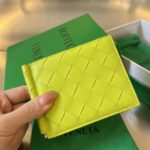 보테가 (징) 웨이브 카드 지갑 라임 592626