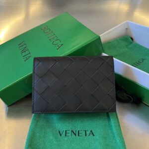 보테가 (징) 명함지갑 소가죽 블랙 605720