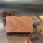 보테가 (징) 카세트 크로스백 오렌지 화이트 스티치 758105