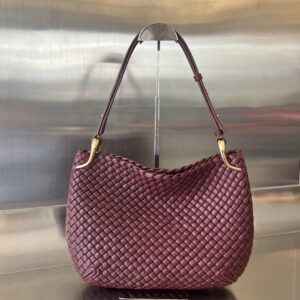 보테가 (징) 클릭커 730969 클래식 소가죽 숄더백 보라 730969