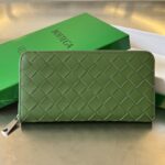 보테가 (징) 남성 편직 지갑 클래식 소가죽 그린 593217