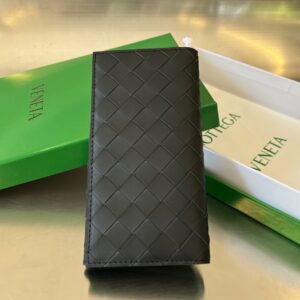 보테가 (징) 남성용 편직 반접이 지갑 블랙 676593