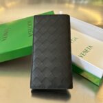 보테가 (징) 남성용 편직 반접이식 지갑 소가죽 블랙 676593