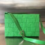 보테가 (징) 카세트 삼각扣 오일 왁스 소가죽 백 그린 691407