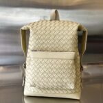 보테가 (징) 더블 백팩 크림 소가죽 653118