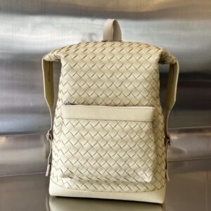 보테가 (징) 더블 백팩 크림 소가죽 653118