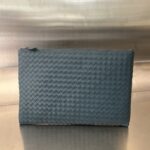 보테가 (징) 클래식 편직 손가방 업그레이드 그린 522430