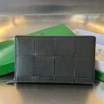 보테가 (징) 남성 대편格 지갑 클래식 편직 소가죽 그레이 649607