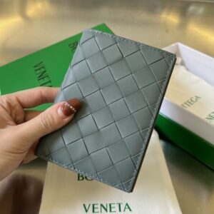 보테가 (징) 두折 짧은 지갑 소가죽 그린 742143