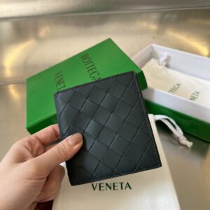 보테가 (징) 두折 수납 카드 지갑 소가죽 그레이 749400