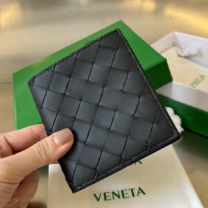 보테가 (징) 두折 수직형 짧은 지갑 소가죽 블랙 749400