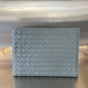 보테가 (징) 반지퍼 손잡이백 소가죽 실버 607479