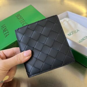 보테가 (징) 두折 수직형 짧은 지갑 블랙 749400