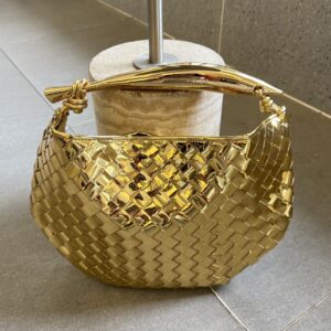 보테가 (징) 사르딘 반달형 핸들 가방 블루 716082