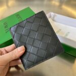 보테가 (징) 두折 수납 카드 지갑 소가죽 블랙 749400