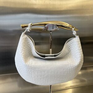 보테가 (징) 한정판 악어가죽 샤르딘 화이트 754657