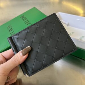 보테가 (징) 브레이드 카드 지갑 블랙 592626