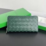보테가 (징) 남성 편직 지갑 클래식 소가죽 그린 593217