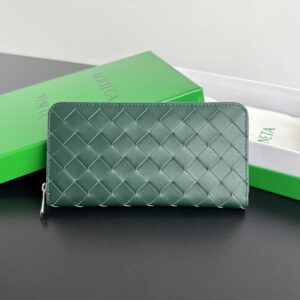 보테가 (징) 남성 편직 지갑 클래식 소가죽 그린 593217