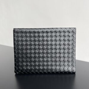 보테가 (징) 반지퍼 손잡이백 블랙 607479