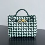 보테가 (징) 안디아모 손가방 그린 체크 나파 양가죽 백 779152