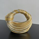 보테가 (징) 미니 조디 핸드백 금은색 조합 양가죽 755540 금색/은색