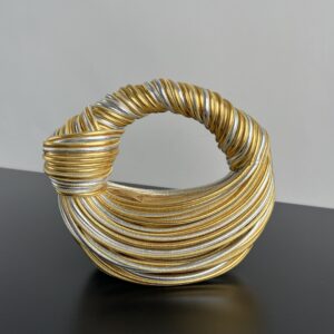 보테가 (징) 미니 조디 핸드백 금은색 조합 양가죽 755540 금색/은색