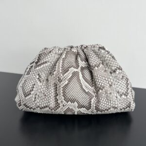 보테가 (징) 클라우드 백 대형 뱀피 그레이