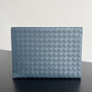 보테가 (징) 인트레치오 반지퍼 손잡이 백 블루 607479