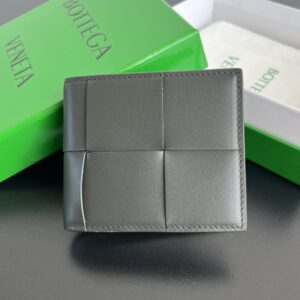 보테가 (징) 대편직 단지갑 블랙 649603