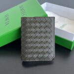 보테가 (징) 피콜로 엘라프 플랩 소가죽 카드 지갑 블랙 796964