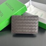 보테가 (징) 명함 지갑 클래식 편직 디자인 소가죽 블랙 805825